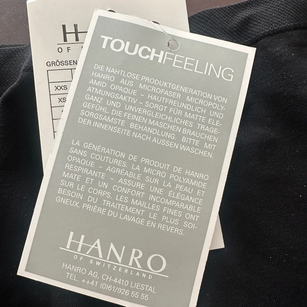 Hanro Touch Feeling Boyshort Black Micro Polyamide 1822 Set of 2 NWT Swiss - Picture 5 of 9